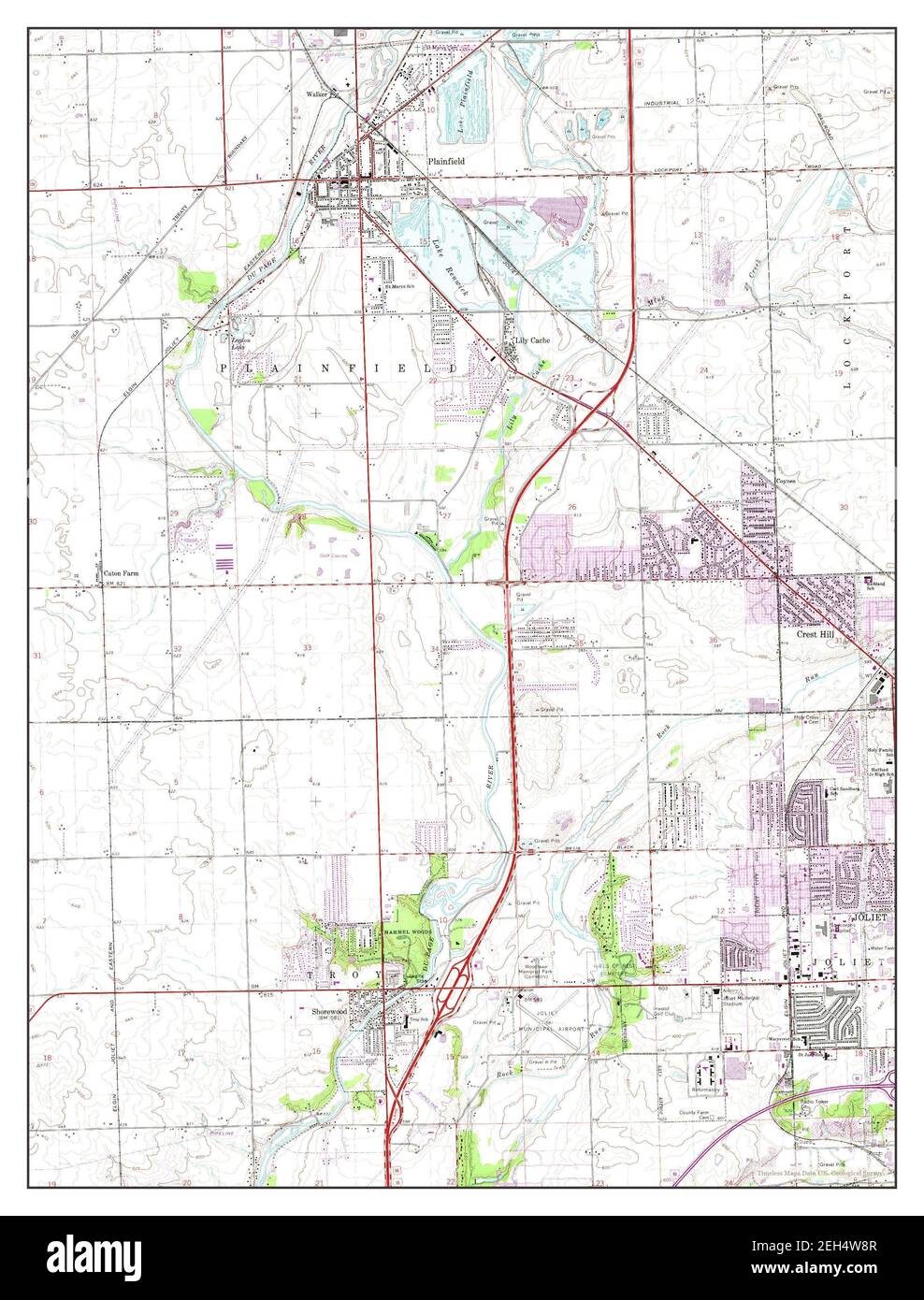 Plainfield Illinois Map 1962 124000 United States Of America By Timeless Maps Data Us Geological Survey 2EH4W8R 