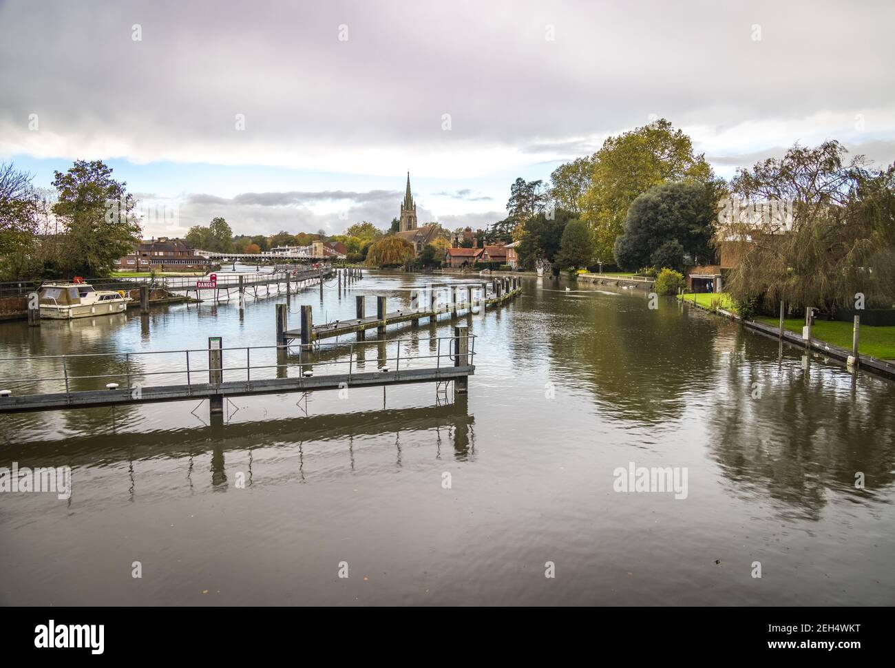 Marlow and the River Thames, England Stock Photo Alamy