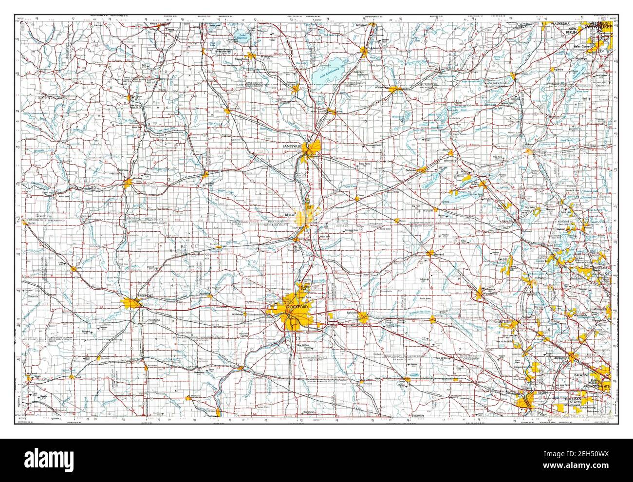 Rockford map hi-res stock photography and images - Alamy