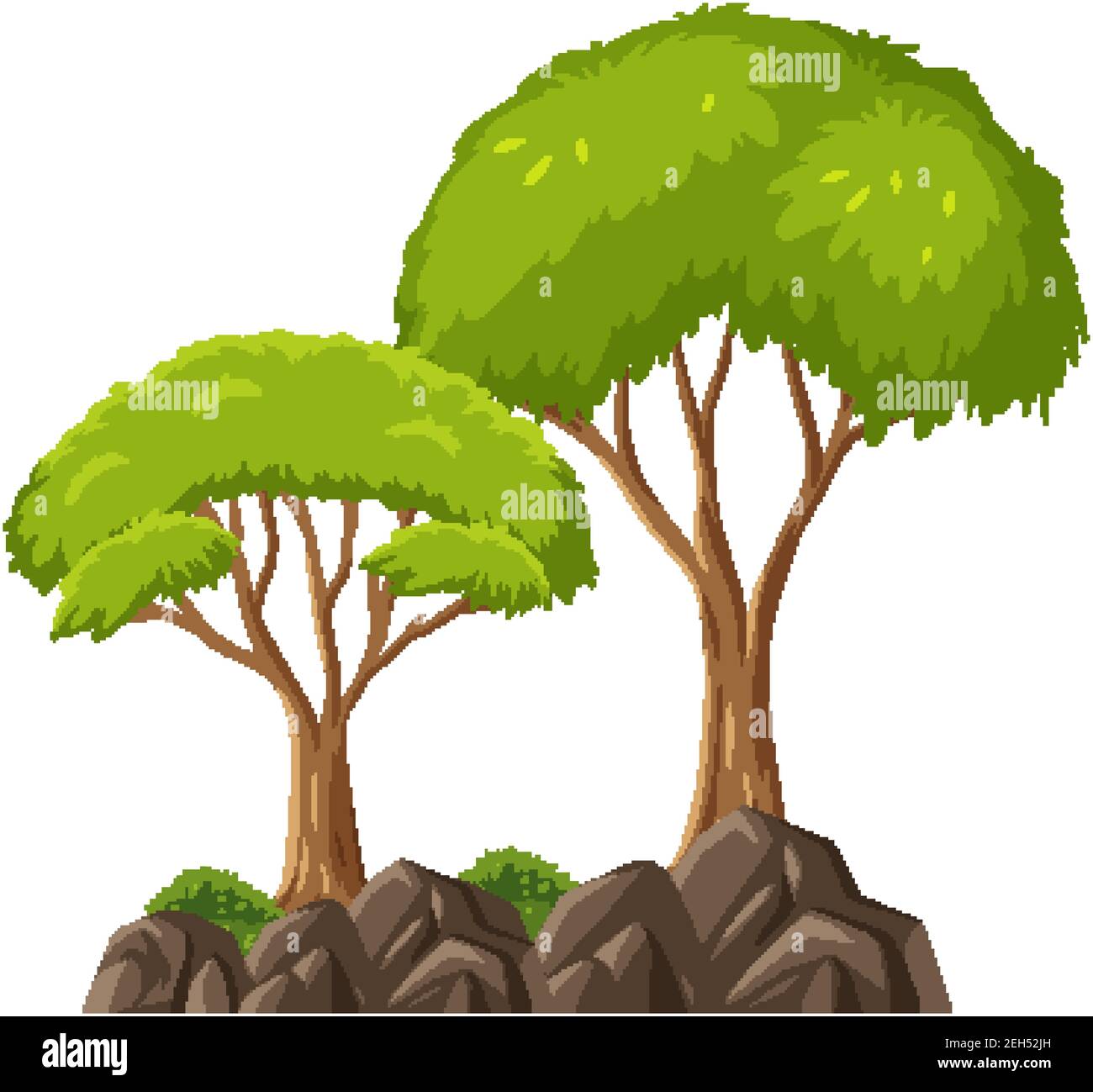 Isolated tree on white background illustration Stock Vector Image & Art ...