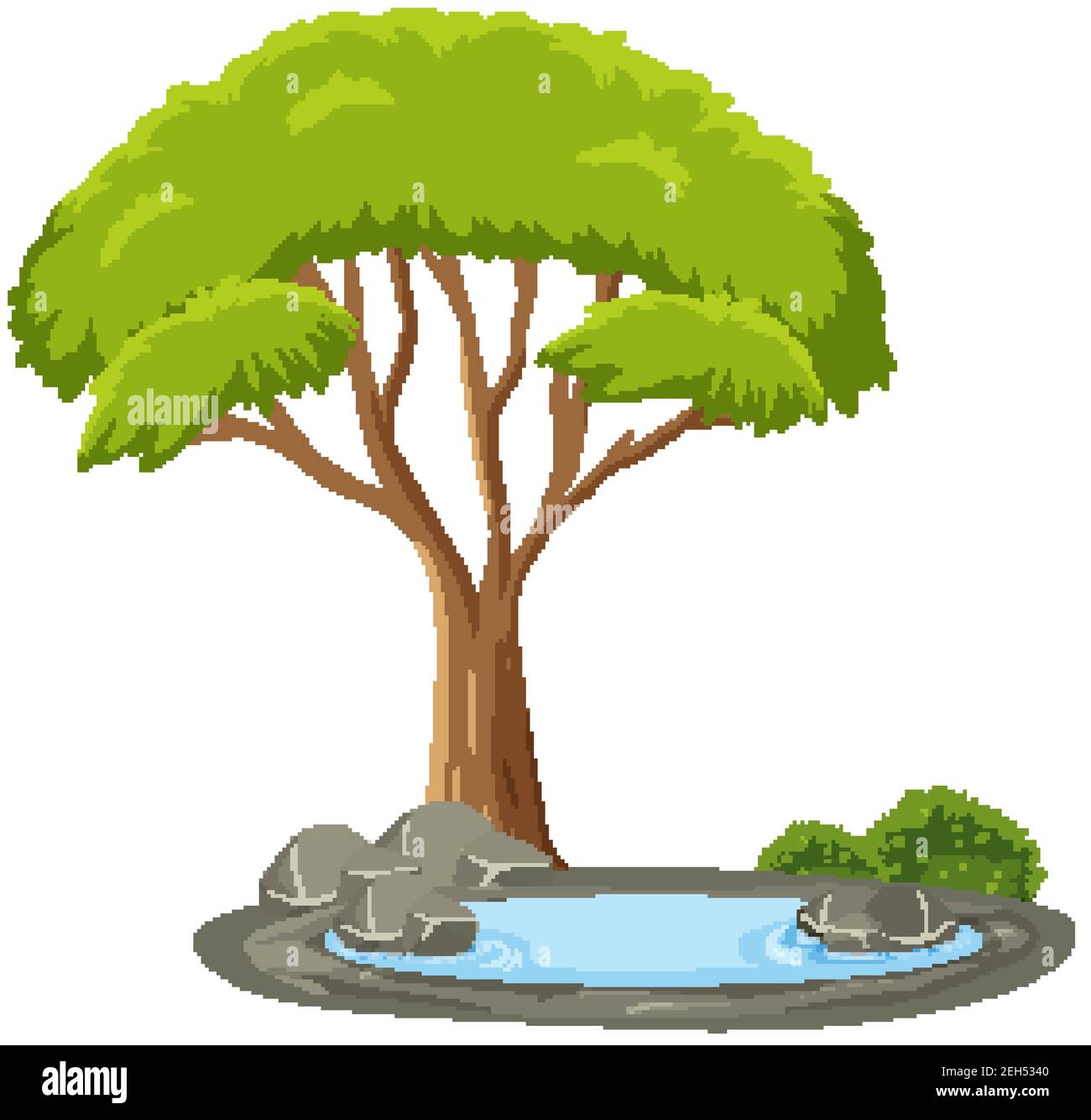 Isolated tree on white background illustration Stock Vector Image & Art ...
