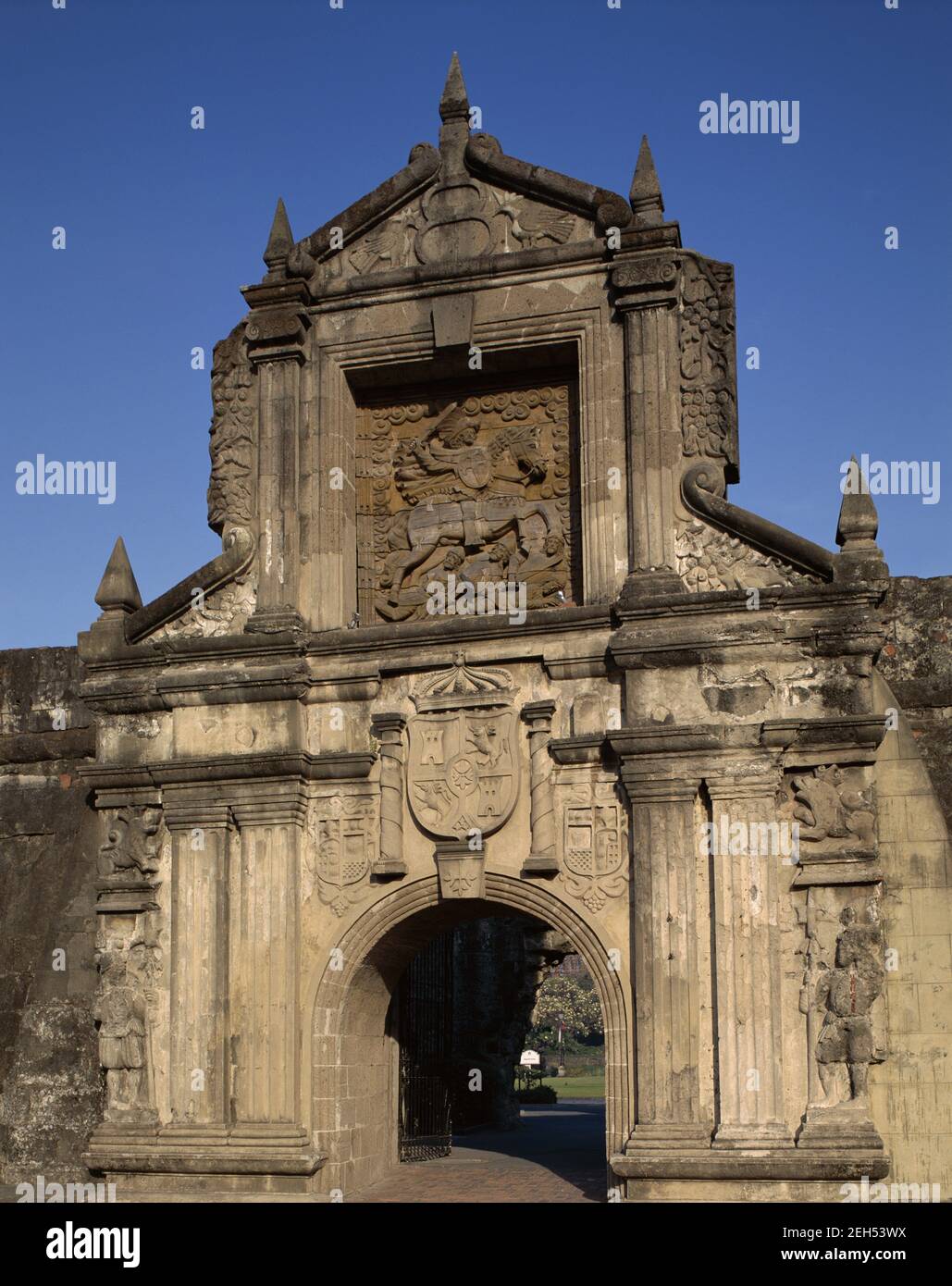 Asia,Philippines, Manilla, Intramuros,the entrance gate to the Spanish ...