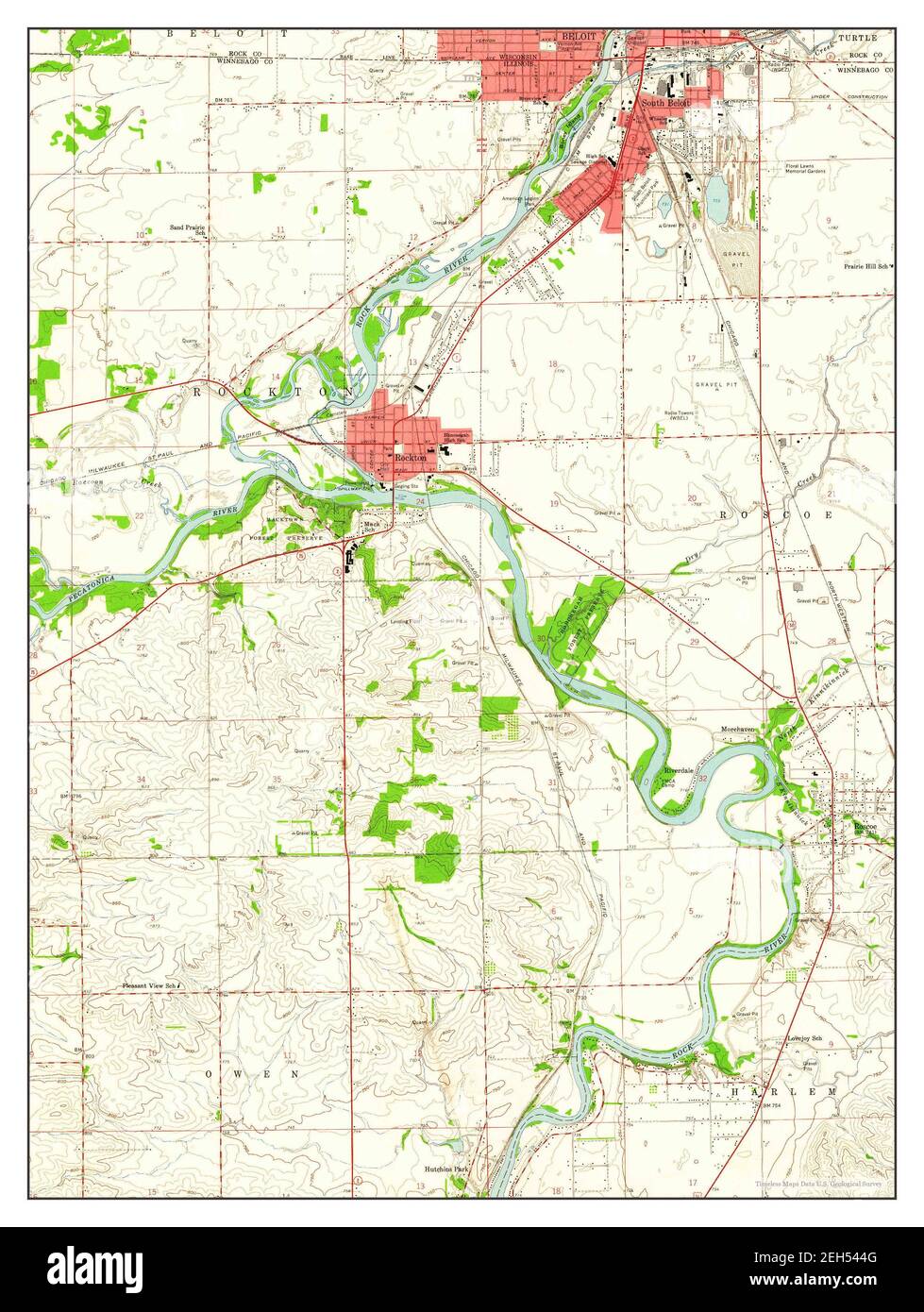 Map of beloit hires stock photography and images Alamy