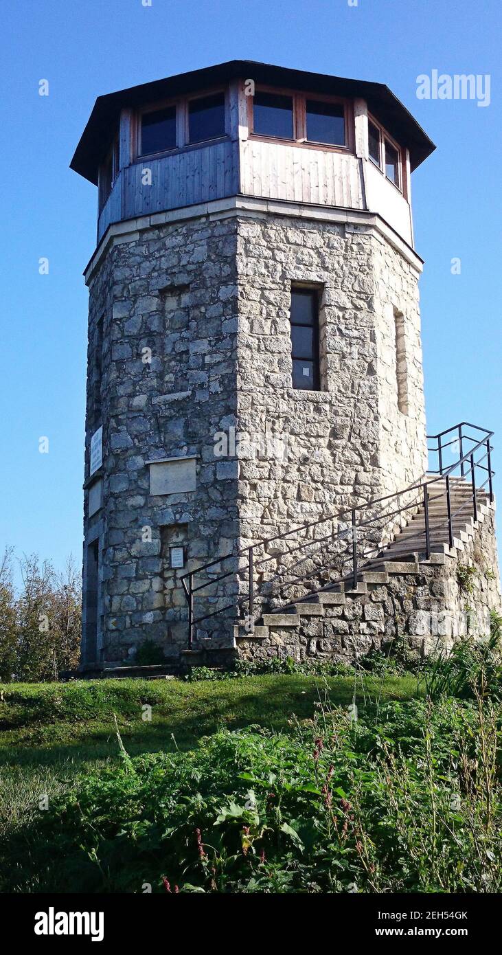 Austria,public  lookout tower named Kaiserwarte in Lower Austria Stock Photo