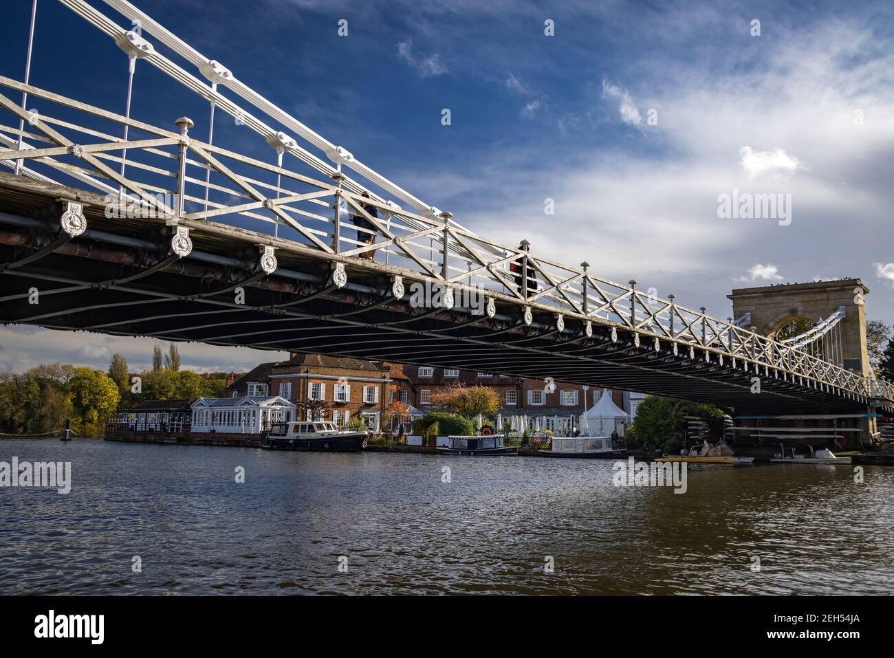 Marlow Suspension Bridge, England Stock Photo Alamy