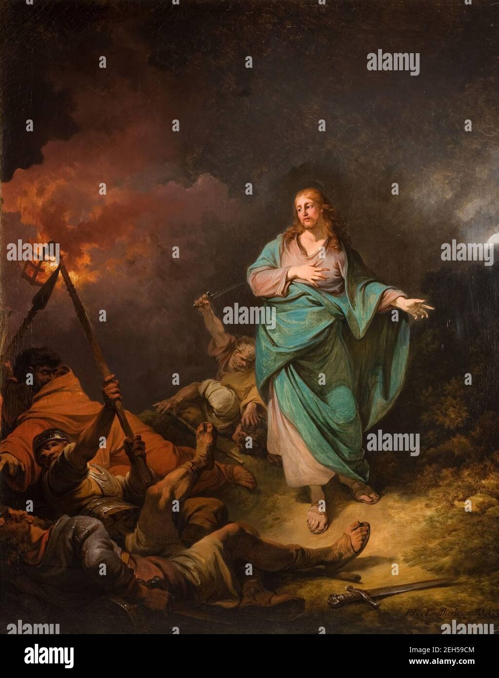 The Betrayal Of Christ, 1798. Stock Photo