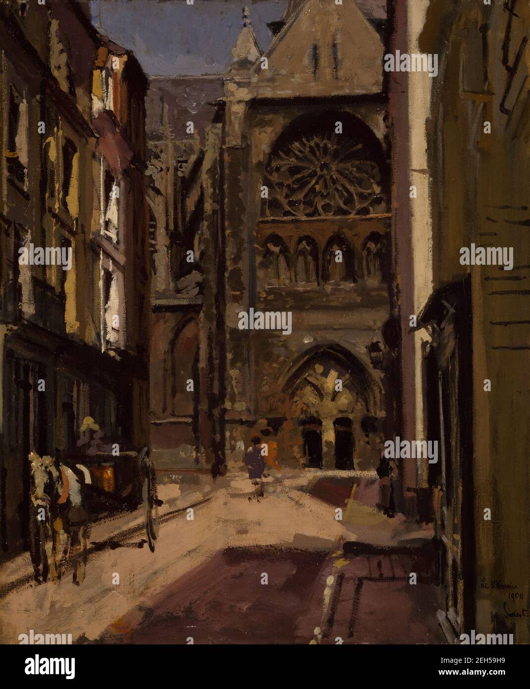La Rue Pecquet, Dieppe, France, 1900 Walter Richard Sickert (d. 1942) Stock Photo