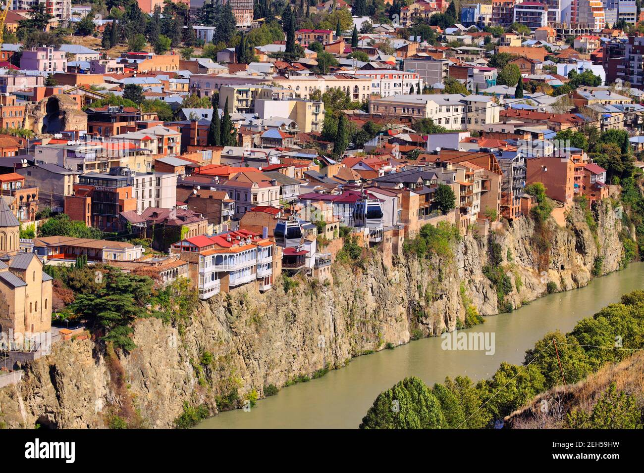 Oldtown of Tbilisi, Tiflis, the Capital of Eurasia, Asia Stock
