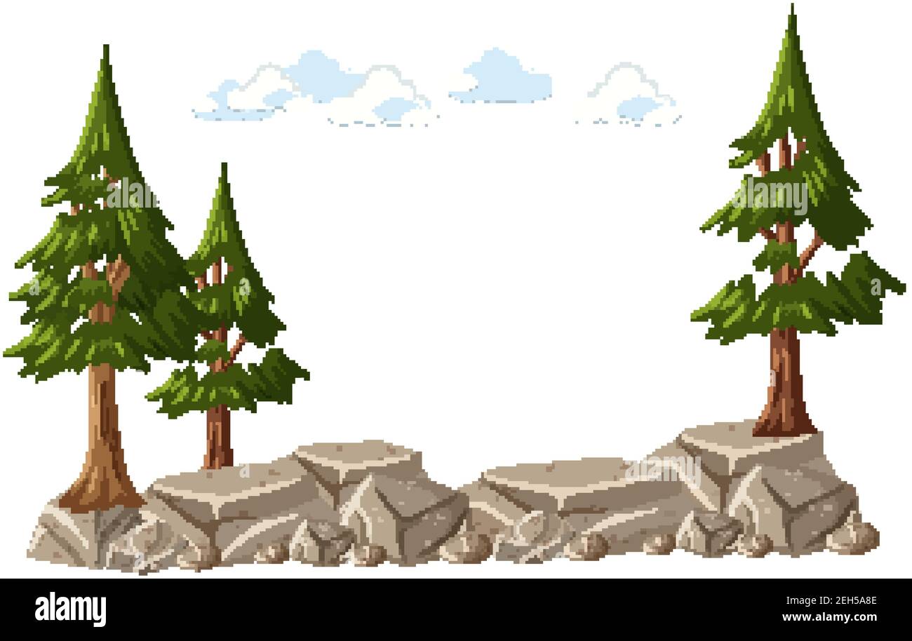 Isolated tree on white background illustration Stock Vector Image & Art ...