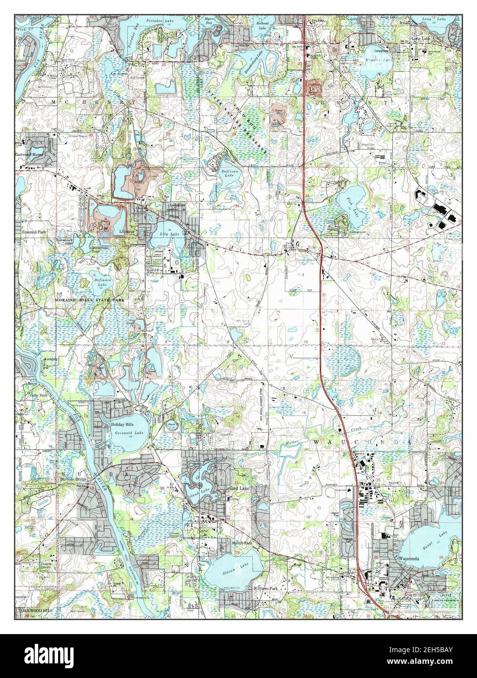 Map of wauconda hi-res stock photography and images - Alamy