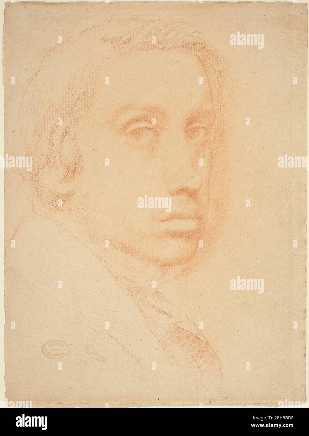 Self-Portrait, c. 1855. Stock Photo