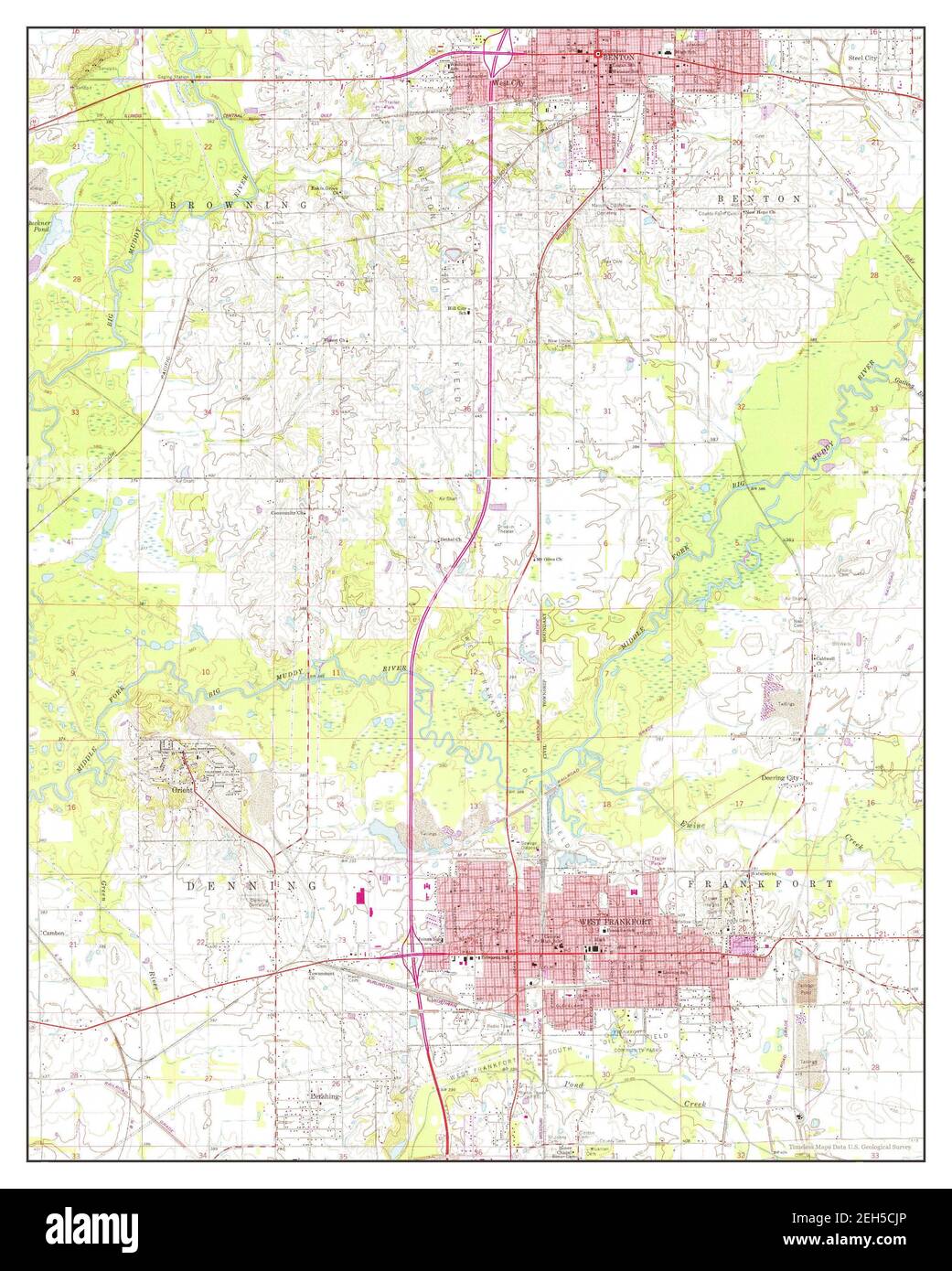 West Frankfort Il Map West Frankfort, Illinois, Map 1963, 1:24000, United States Of America By  Timeless Maps, Data U.s. Geological Survey Stock Photo - Alamy