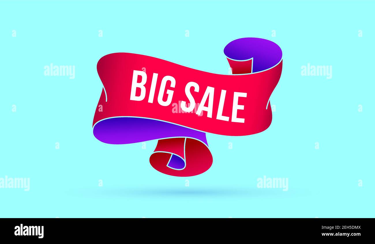 Sales Event Ribbon Marketing ribbon graphic hi-res stock photography and images - Alamy