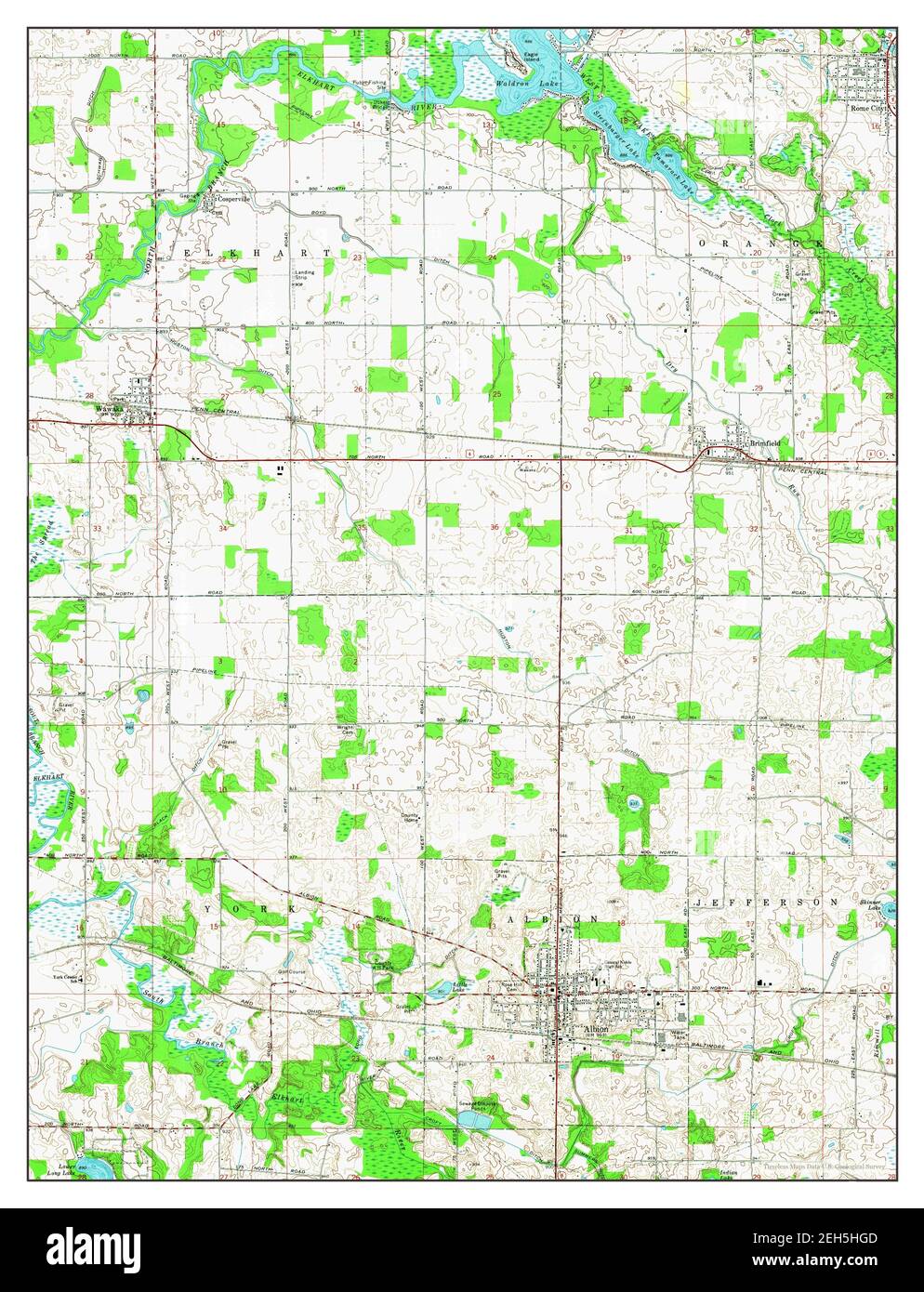 Albion indiana map Cut Out Stock Images & Pictures Alamy