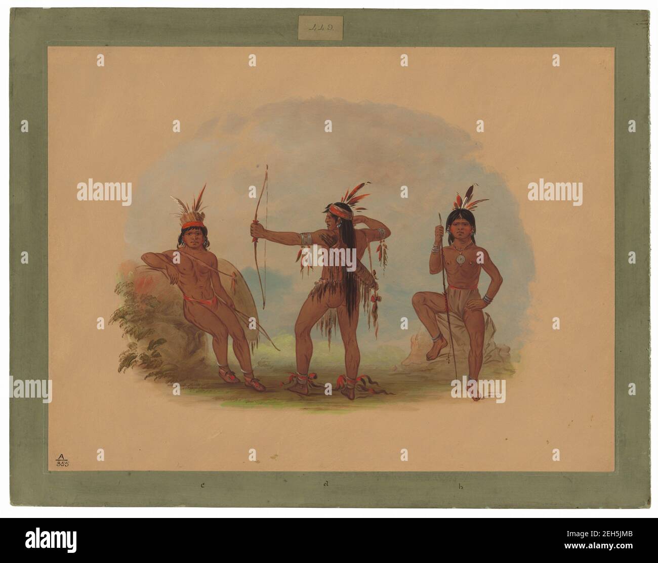 Three Woyaway Indians, 1854/1869. Stock Photo