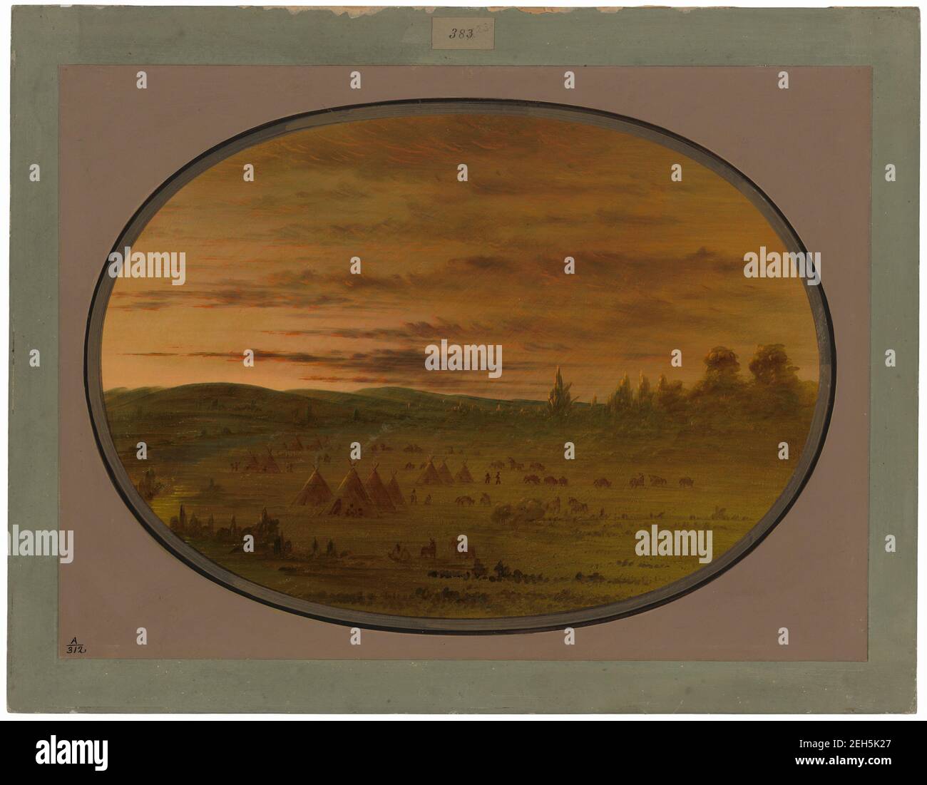 Native american indian tents Cut Out Stock Images & Pictures - Alamy