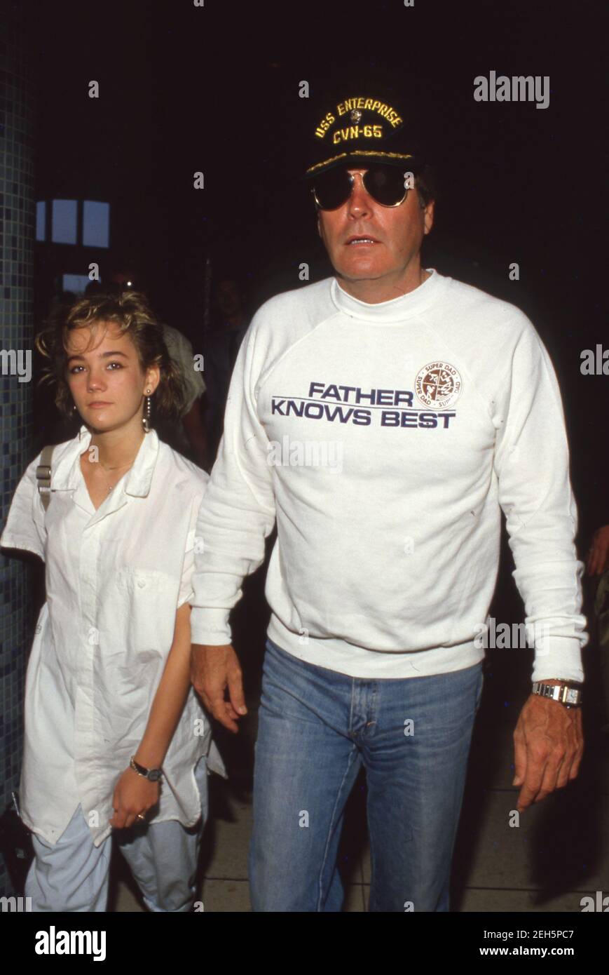 Courtney Brooke Wagner and Robert Wagner Circa 1986. Credit: Ralph Dominguez/MediaPunch Stock Photo