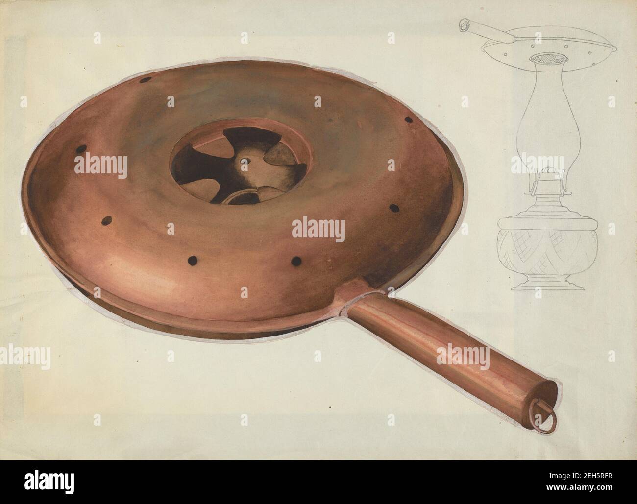 Warming Pan, c. 1936 Stock Photo Alamy