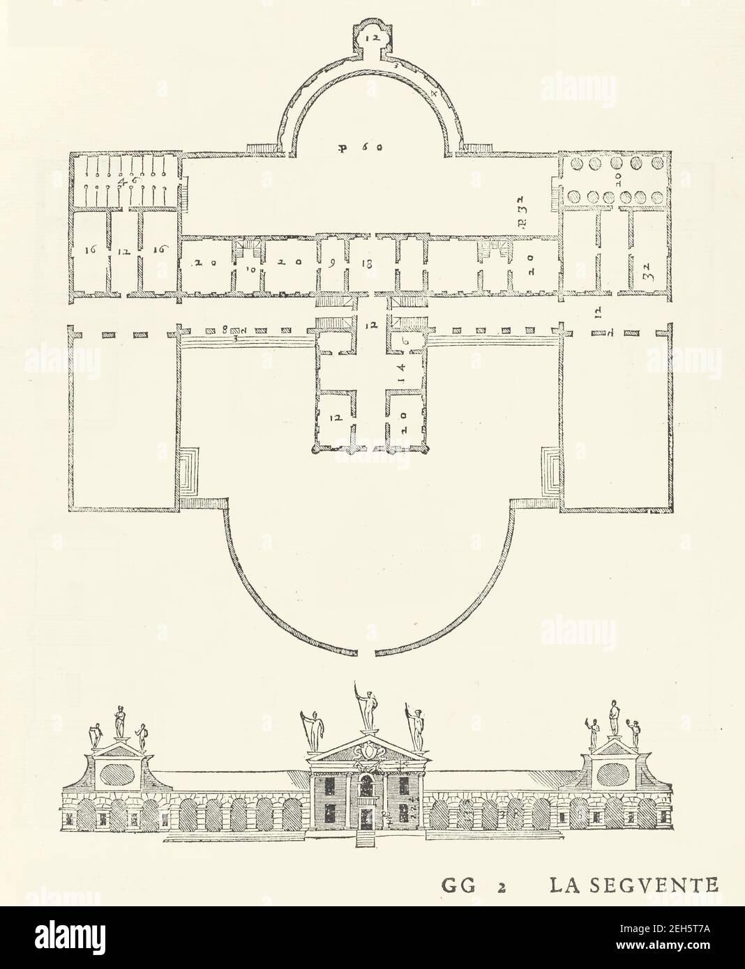 Villa Barbaro, from I quattro libri dell'architettura di