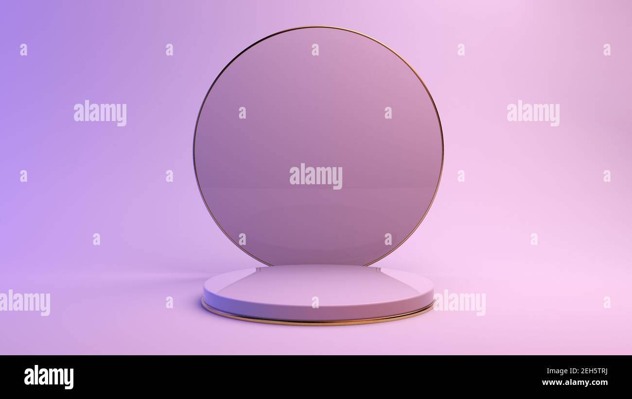 Minimal platform for product presentation 3d rendering Stock Photo - Alamy