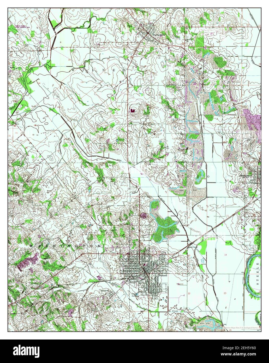 Bicknell indiana map hires stock photography and images Alamy