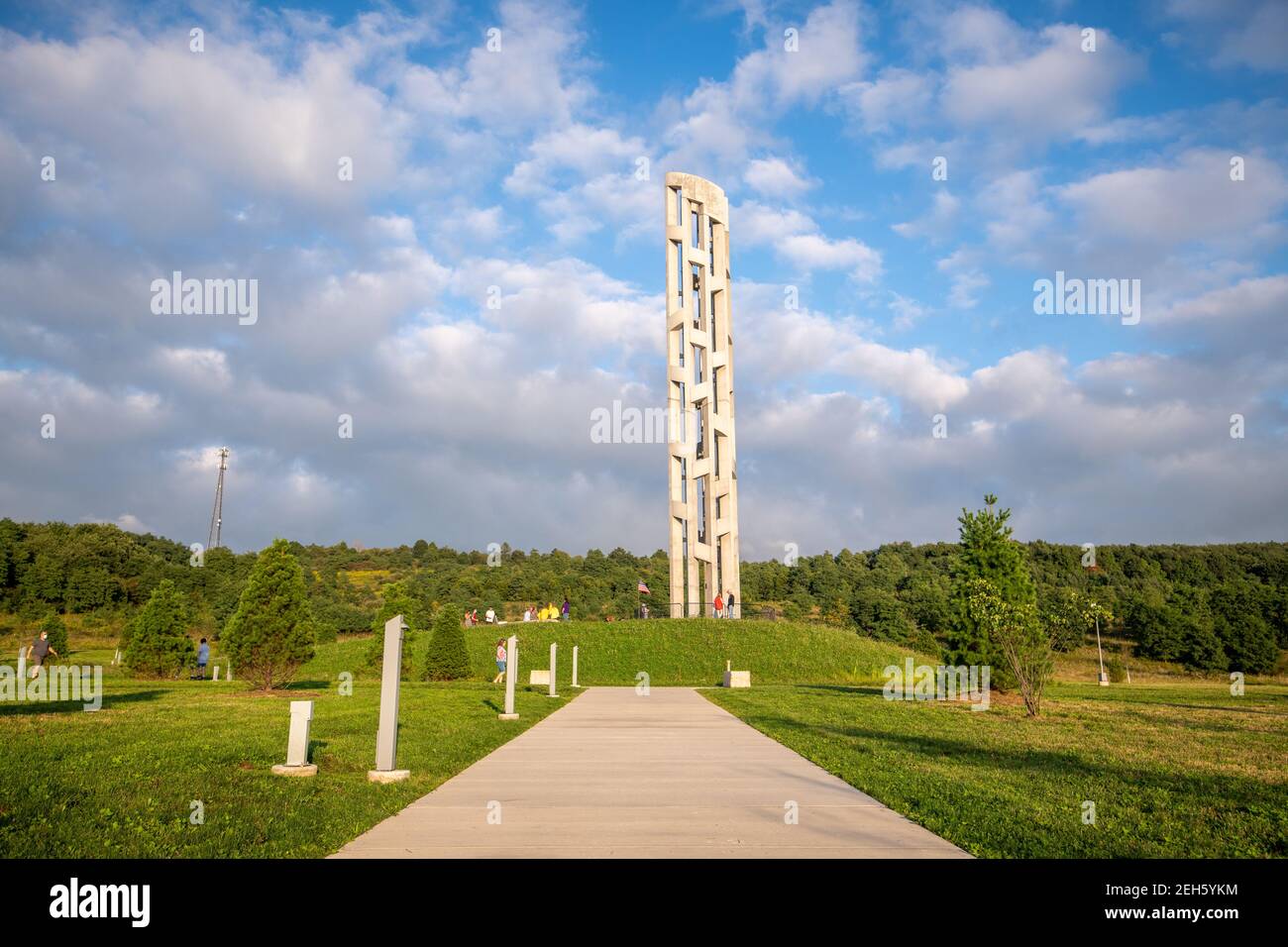 The "Tower of Voices" at Flight 93 Memorial, Shanksville, PA Stock
