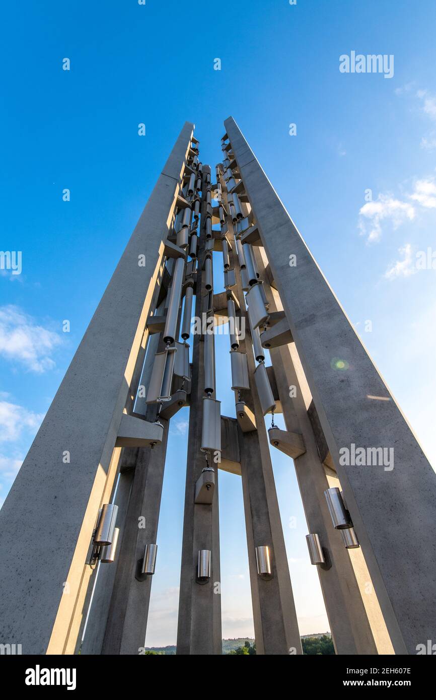 The "Tower of Voices" at Flight 93 Memorial, Shanksville, PA Stock