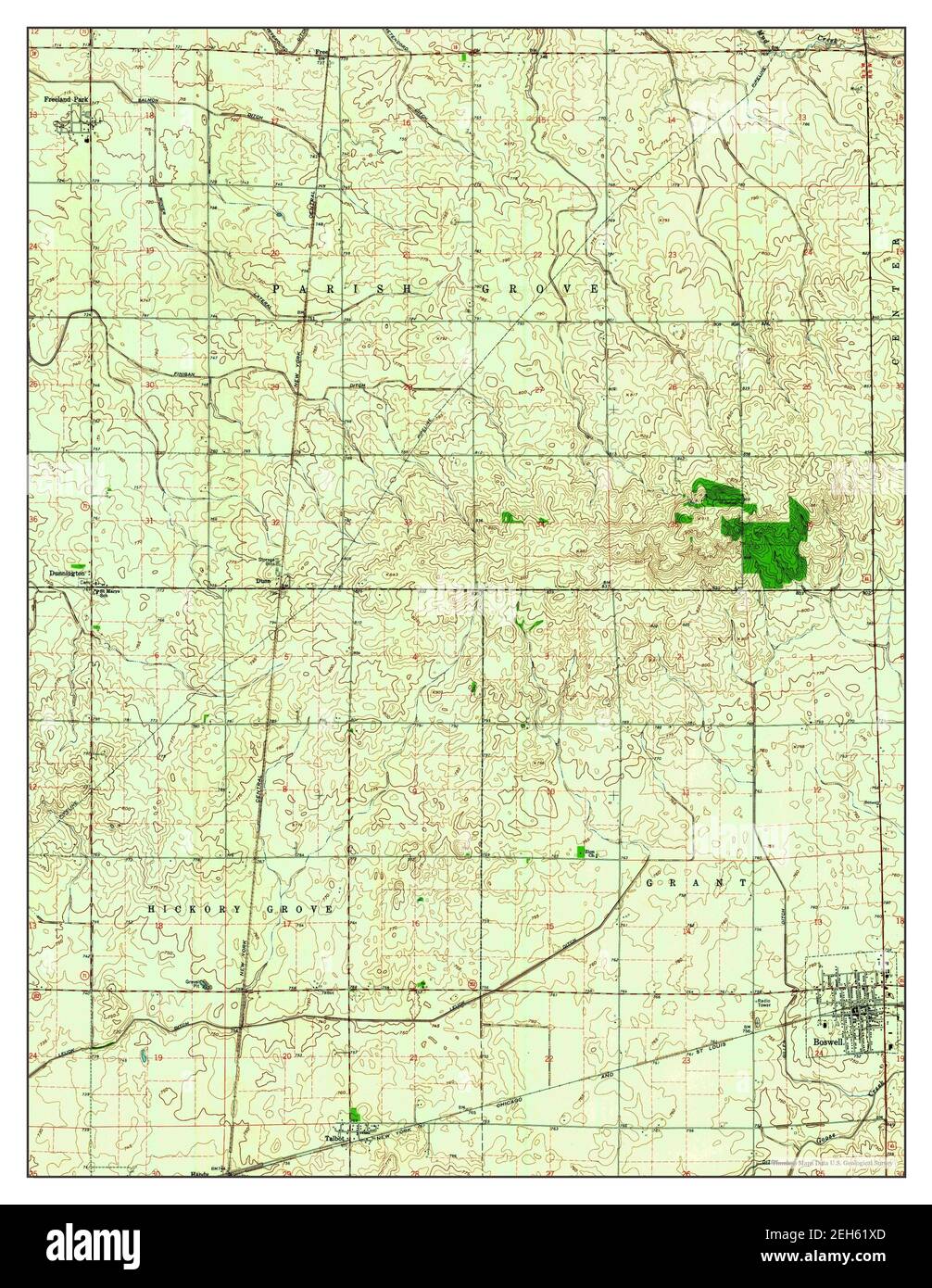 Map of boswell hires stock photography and images Alamy