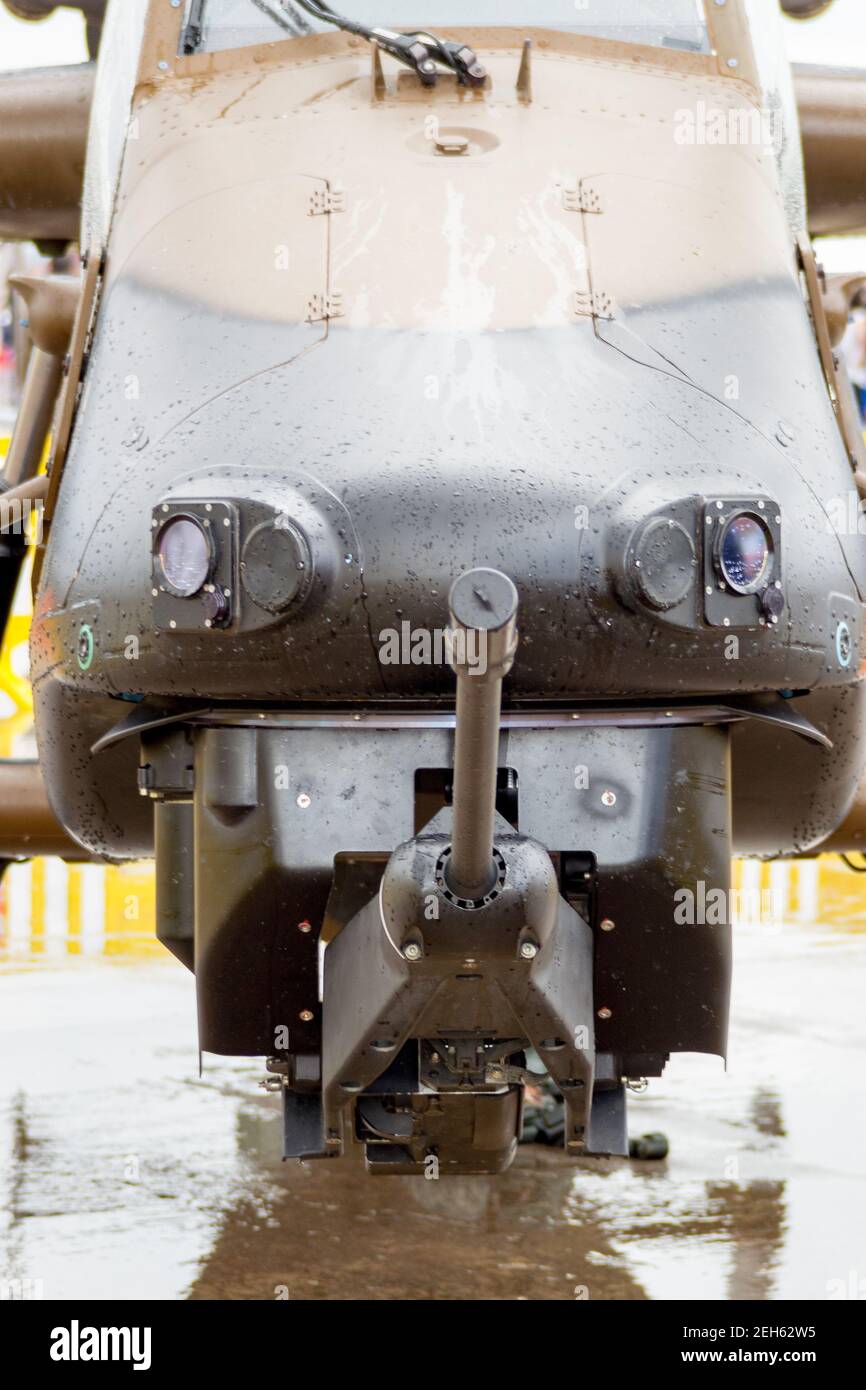 tiger attack military helicopter spanish army Stock Photo