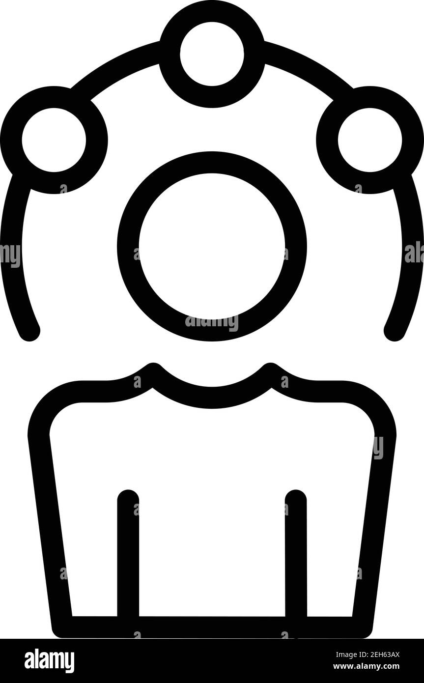 Manager experience icon. Outline manager experience vector icon for web ...