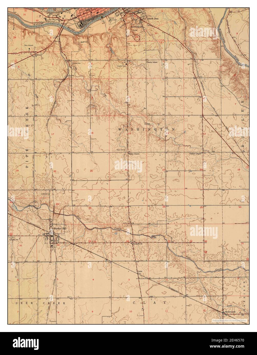 Map of bunker hill hires stock photography and images Alamy