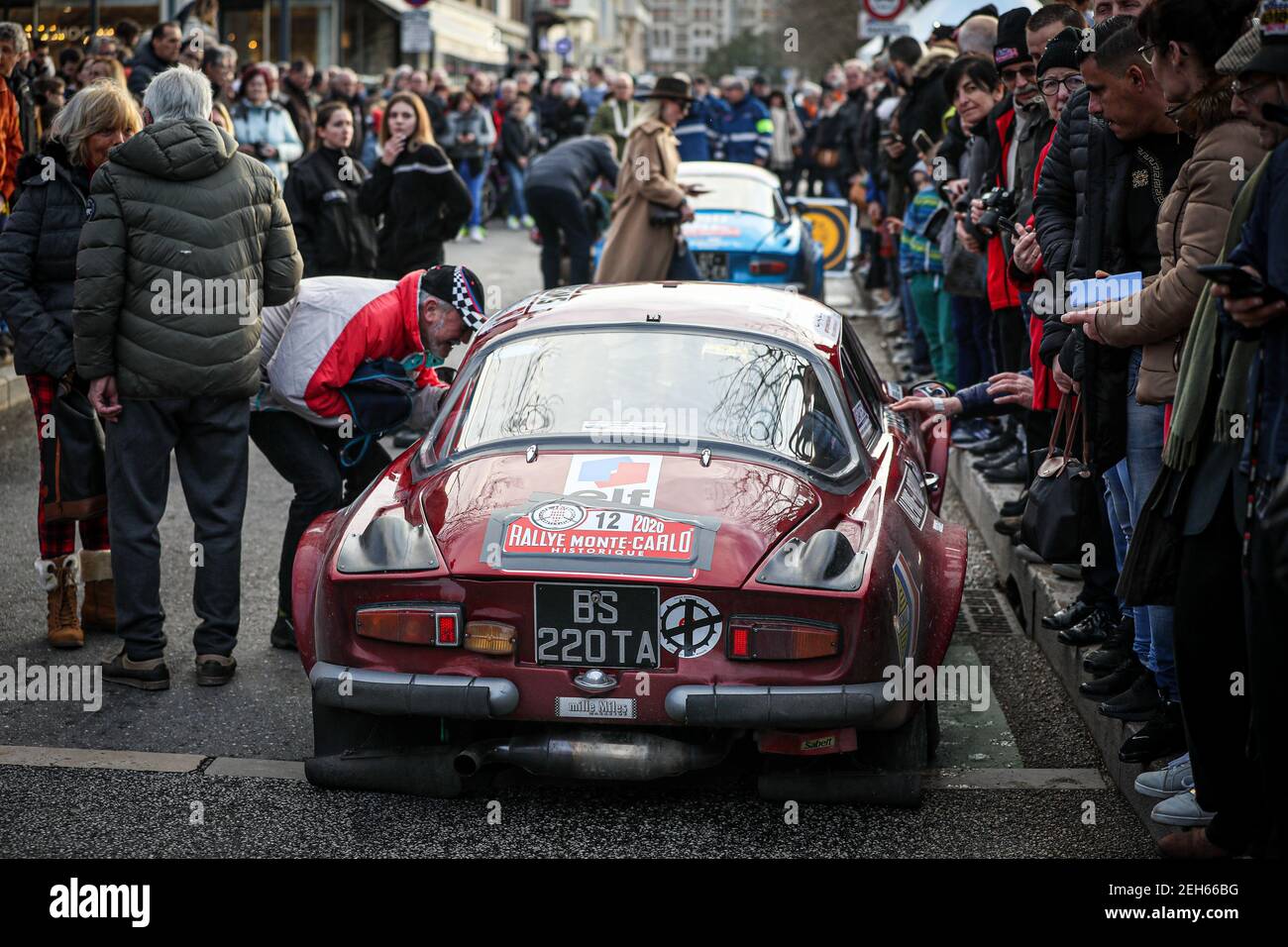 12 COPPOLA Jean-Pierre (FRA), BOULANGER Christian (FRA), ALPINE-RENAULT A110 1600 S, 1970, TEAM AGEA, Action during the 2020 Rallye Monte Carlo Historique from january 30 to february 4 1 at Monaco - Photo Alexandre Guillaumot / DPPI Stock Photo