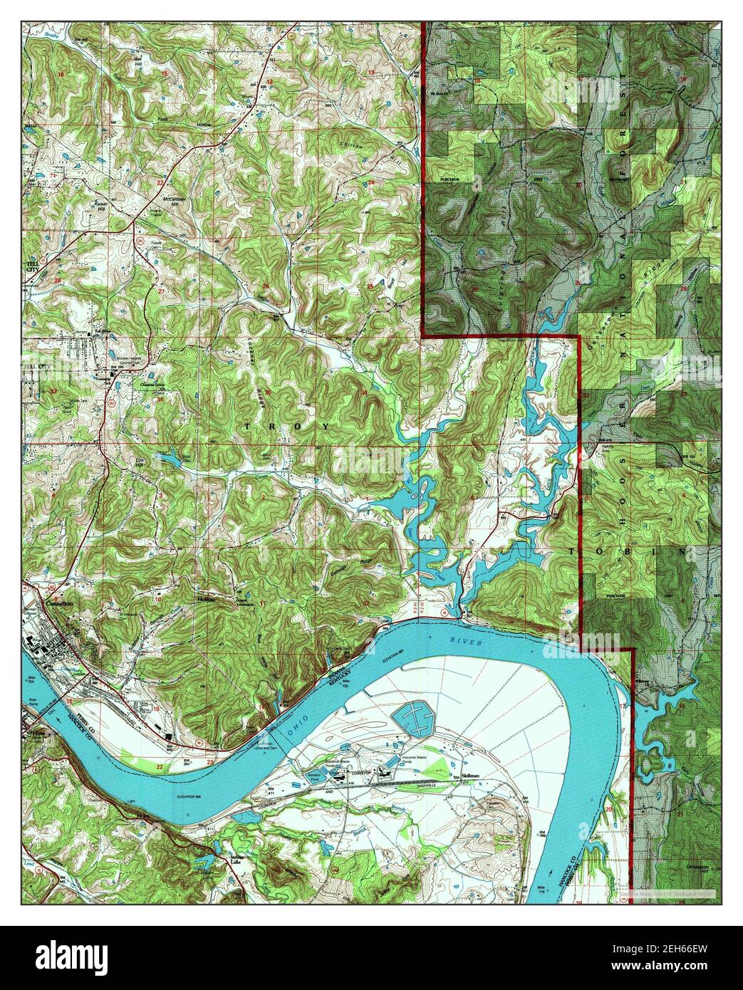 Cannelton, Indiana, map 1993, 124000, United States of America by