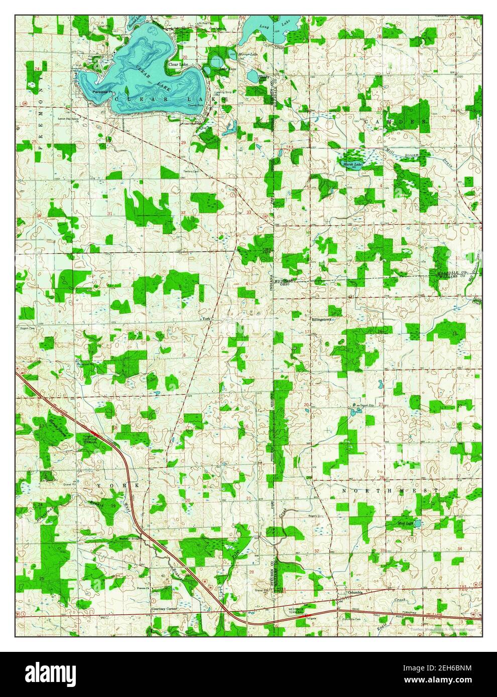 Clear Lake, Indiana, map 1961, 124000, United States of America by