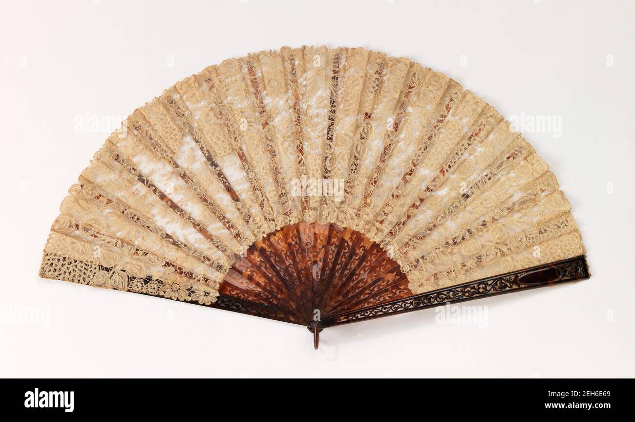 Using European Fan Fan, European, 1885-95 Stock Photo - Alamy