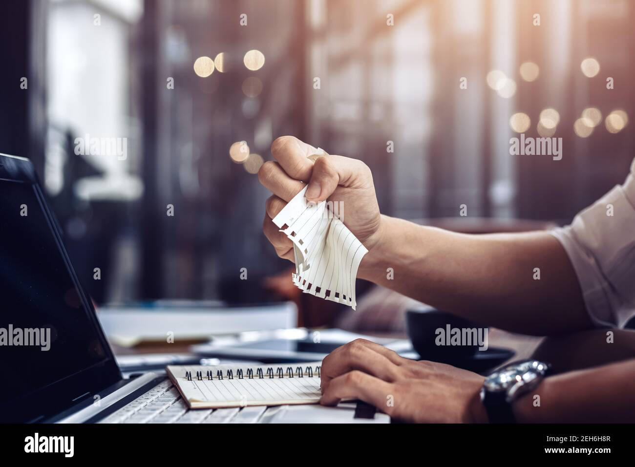 Hand Rip Bad Businessman hands rip paper hi-res stock photography and images - Alamy