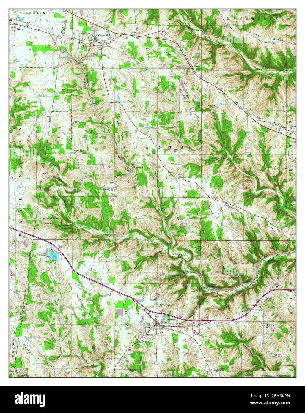 Dillsboro map hires stock photography and images Alamy
