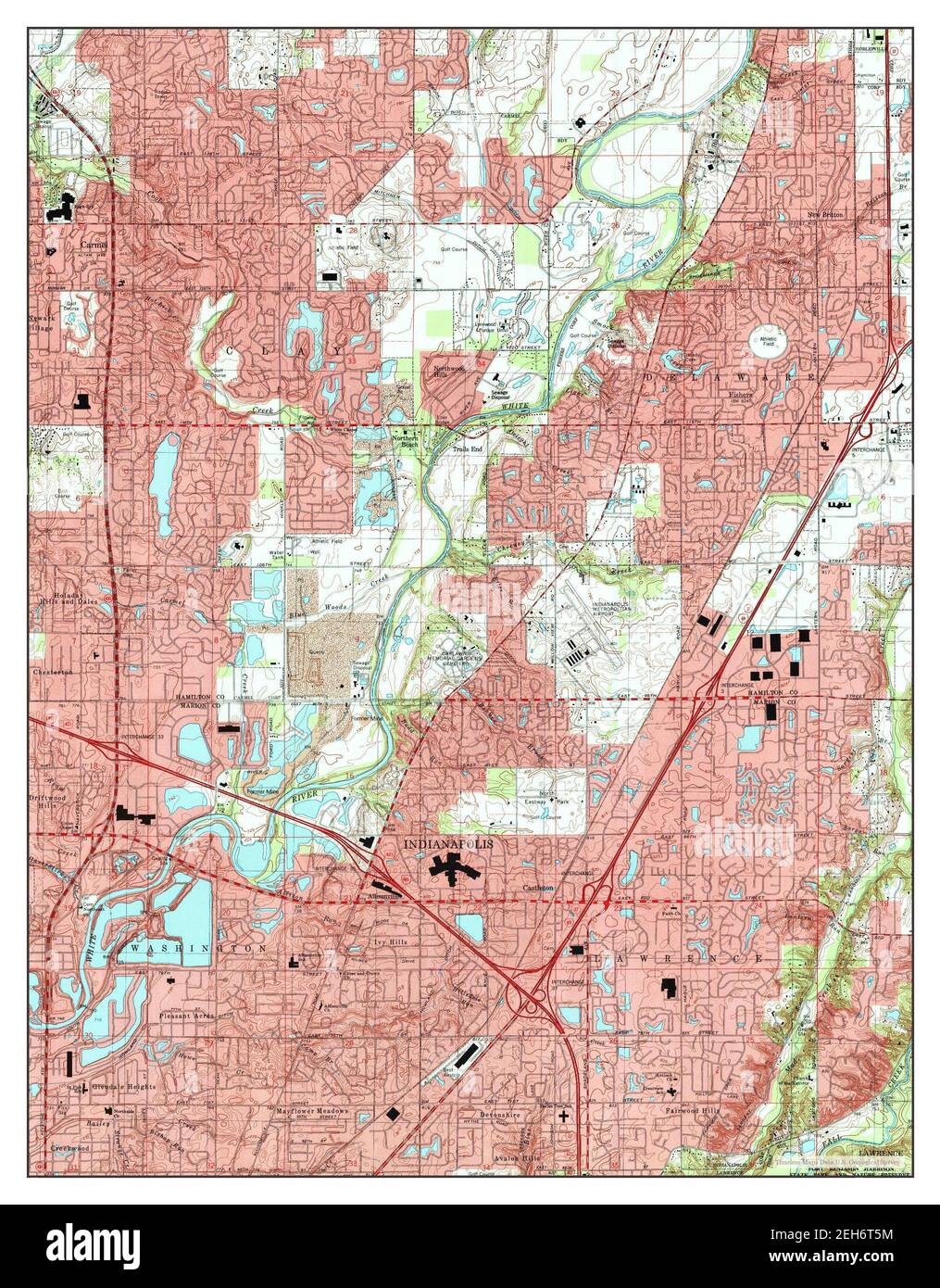 Fishers, Indiana, map 1998, 1:24000, United States of America by ...