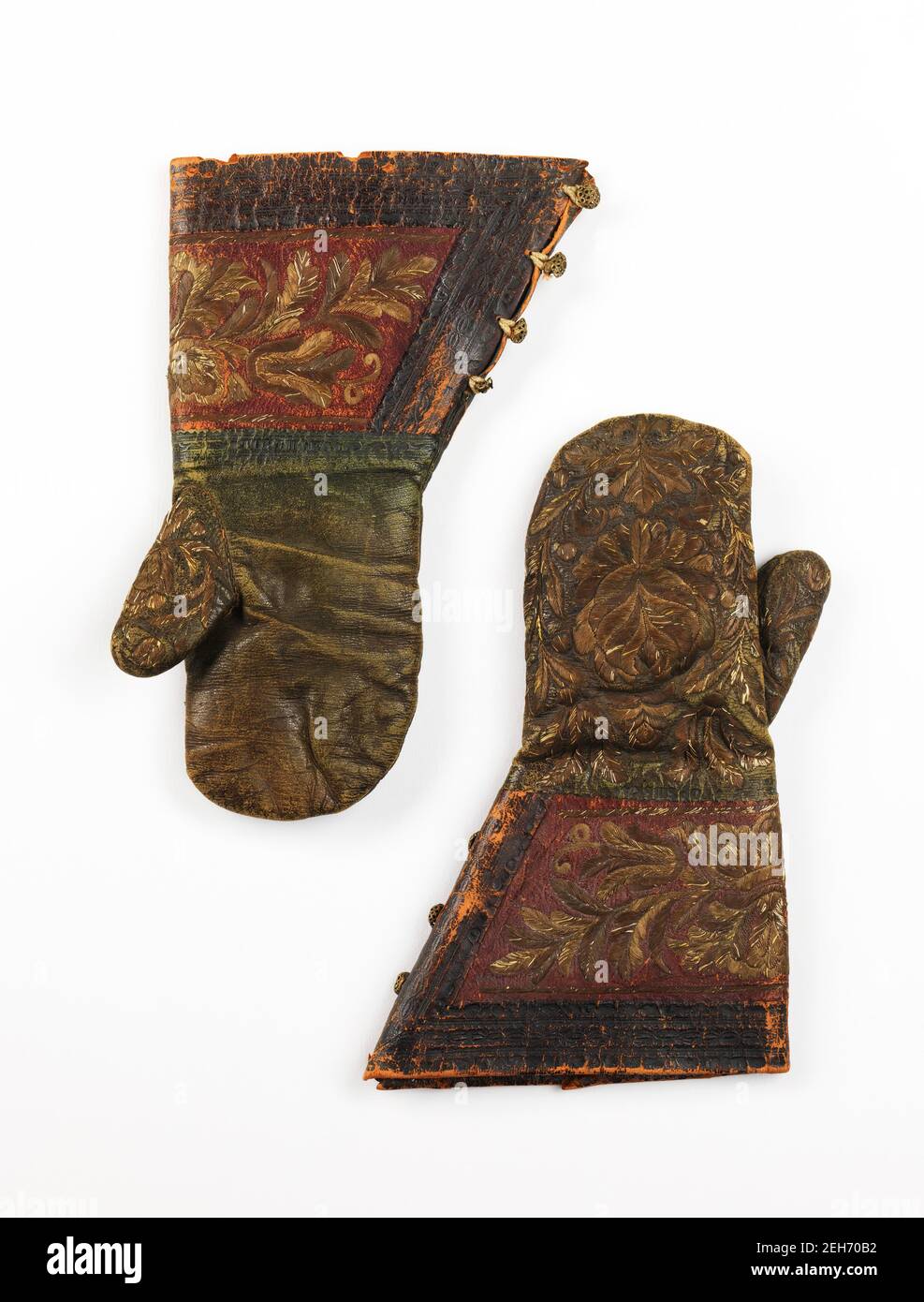 Mittens, Russian, late 17th century Stock Photo - Alamy