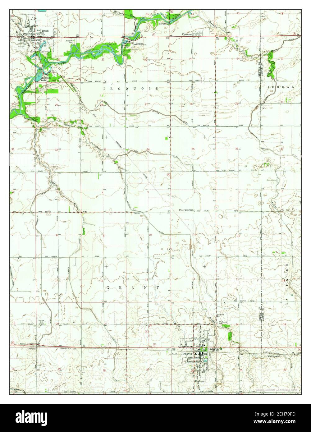Map of goodland hires stock photography and images Alamy