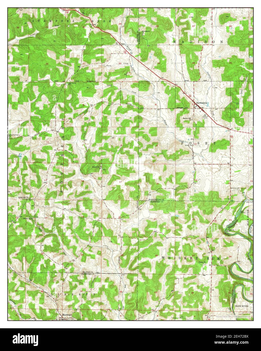 Map of hardinsburg hires stock photography and images Alamy