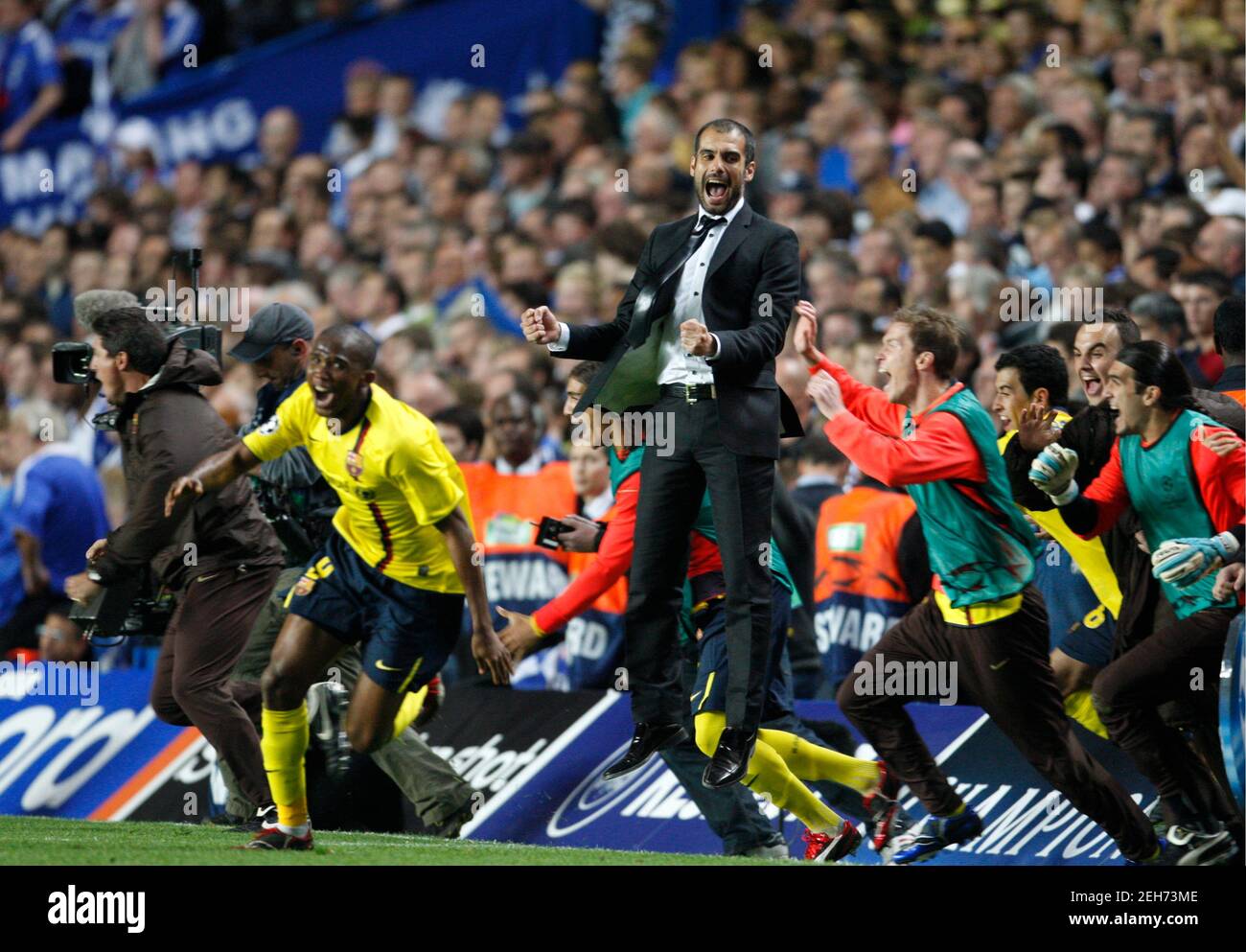 Football Chelsea V Fc Barcelona Uefa Champions League Semi Final Second Leg Stamford Bridge London England 08 09 6 5 09 Josep Guardiola C Fc Barcelona Head Coach And Football Chelsea V Fc Barcelona Uefa Champions League Semi Final Second Leg Stamford Bridge London England 08 09 6 5 09 Josep Guardiola C Fc Barcelona Head Coach And