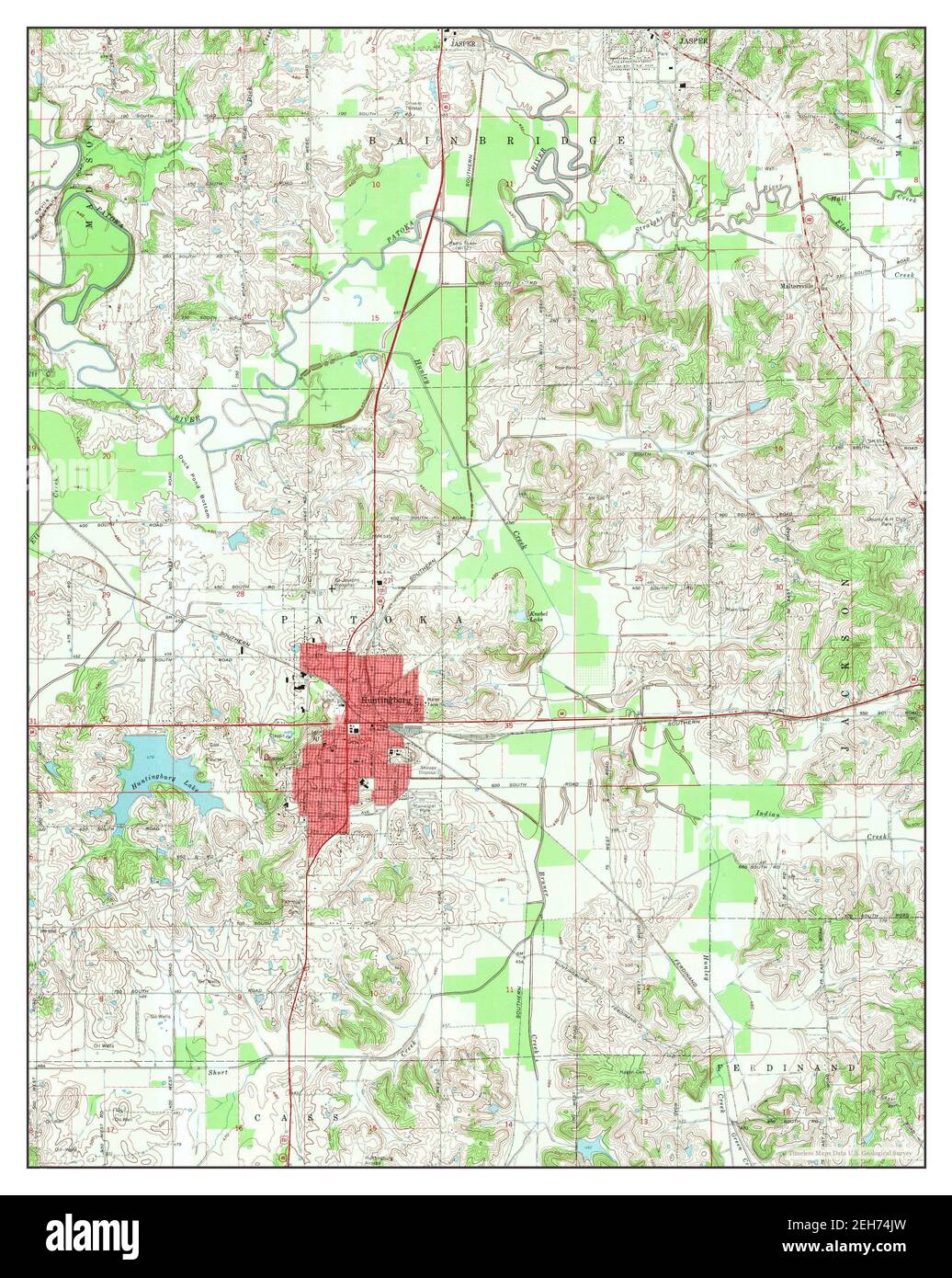 Huntingburg indiana map hires stock photography and images Alamy