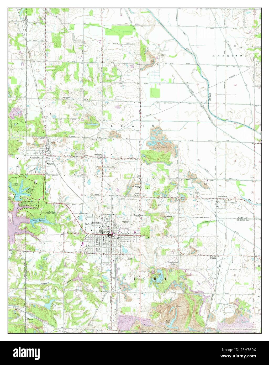 Jasonville map Cut Out Stock Images & Pictures Alamy
