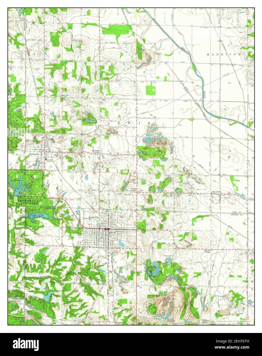 Jasonville map Cut Out Stock Images & Pictures Alamy