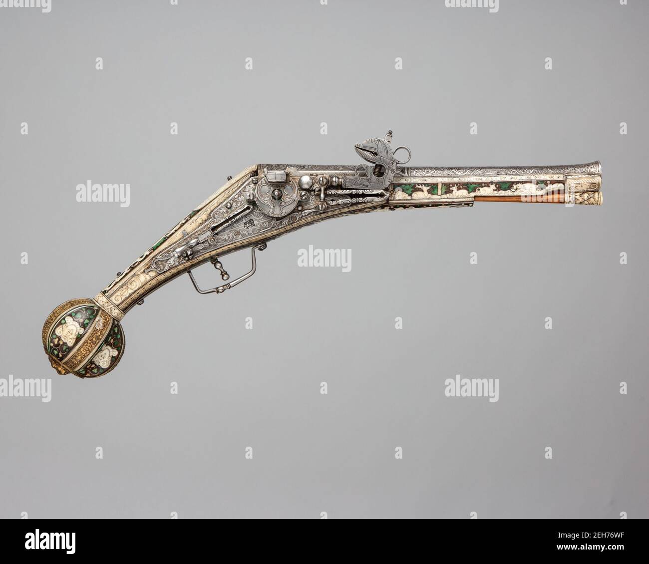 Wheellock Pistol, German, Nuremberg, ca. 1580. Stock Photo