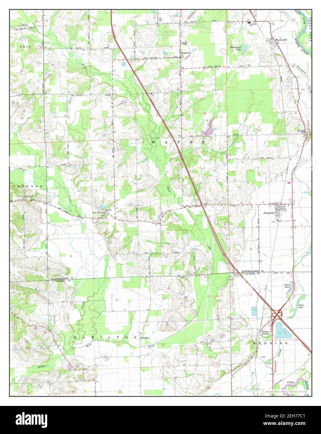 Map of jonesville hires stock photography and images Alamy