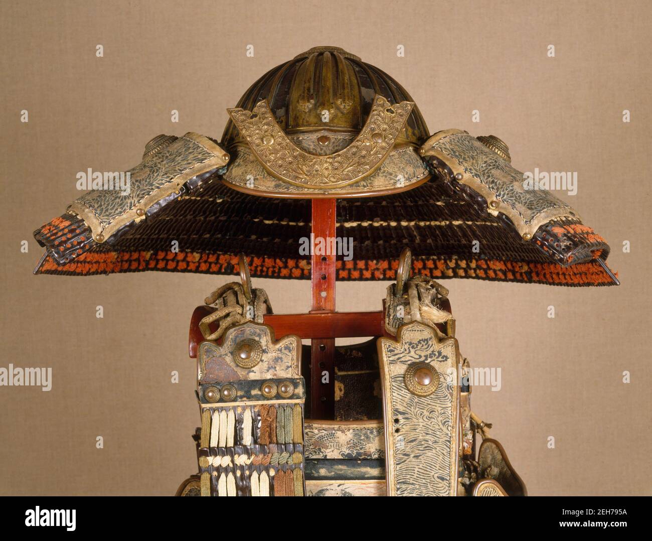 Helmet of Ashikaga Takauji (1305-1358), Japanese, mid-14th century. Stock Photo