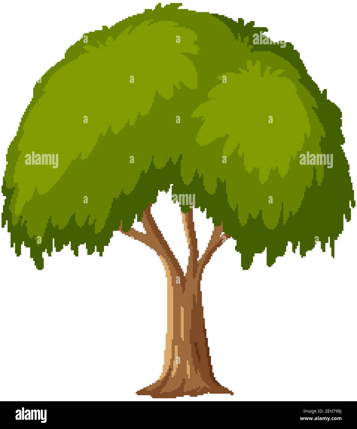 Isolated tree on white background illustration Stock Vector Image & Art ...