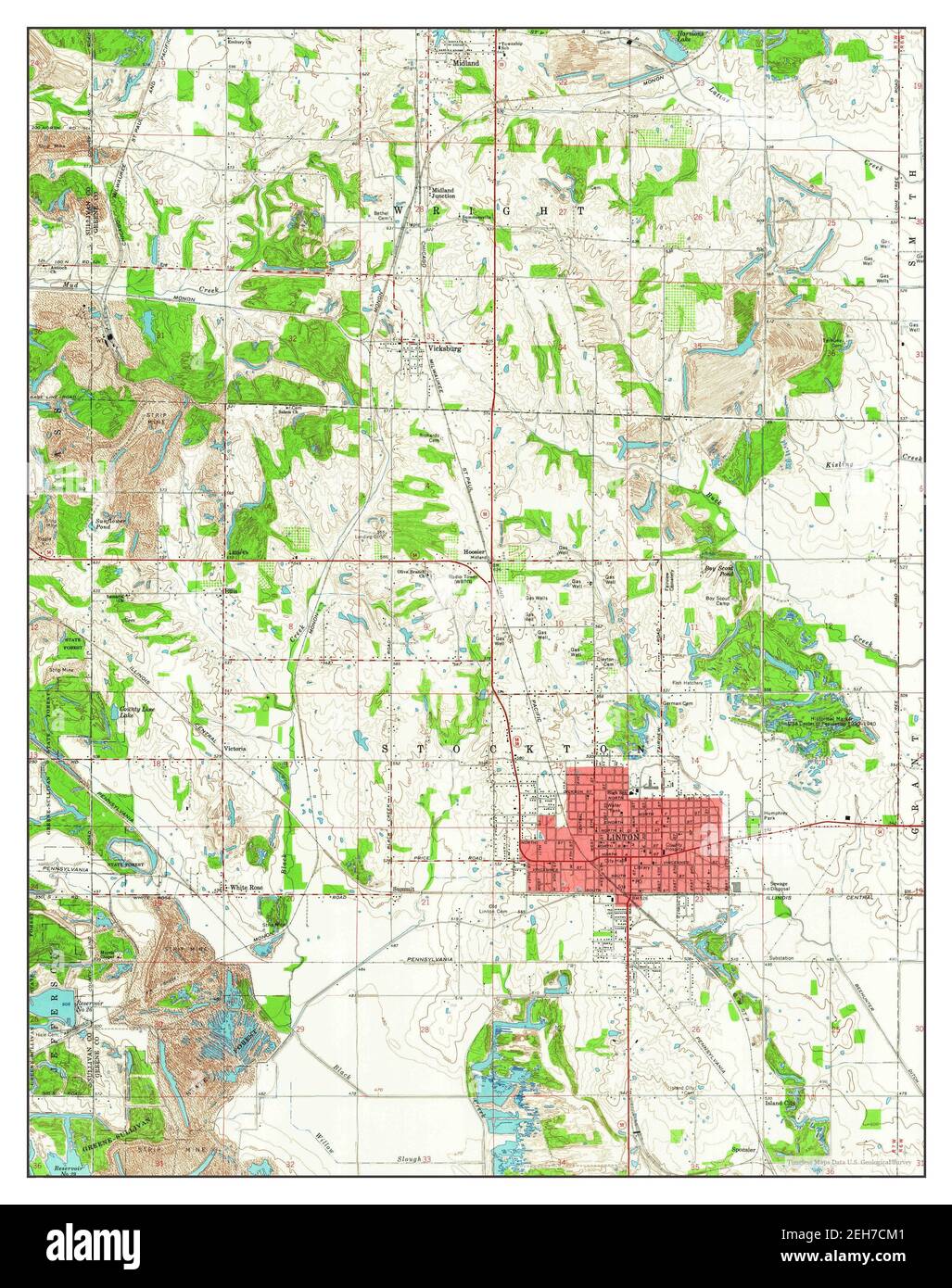 Linton indiana map hires stock photography and images Alamy